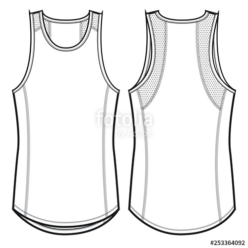 Tank Top Template Vector at Vectorified.com | Collection of Tank Top