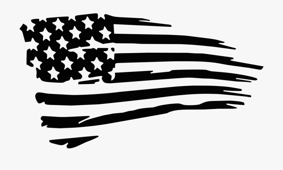 Tattered American Flag Vector at Collection of
