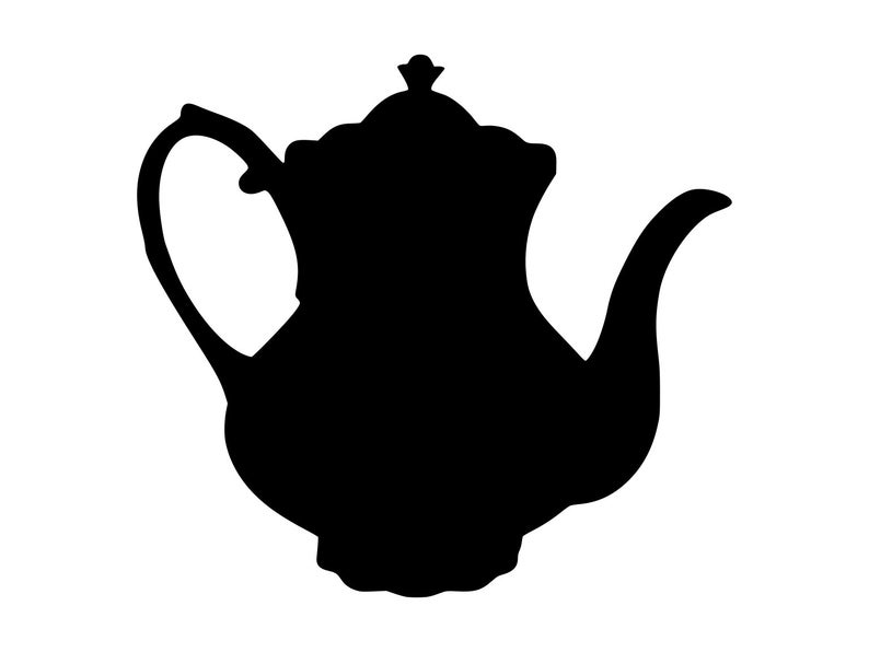 Teapot Silhouette Vector at Collection of Teapot Silhouette Vector free for
