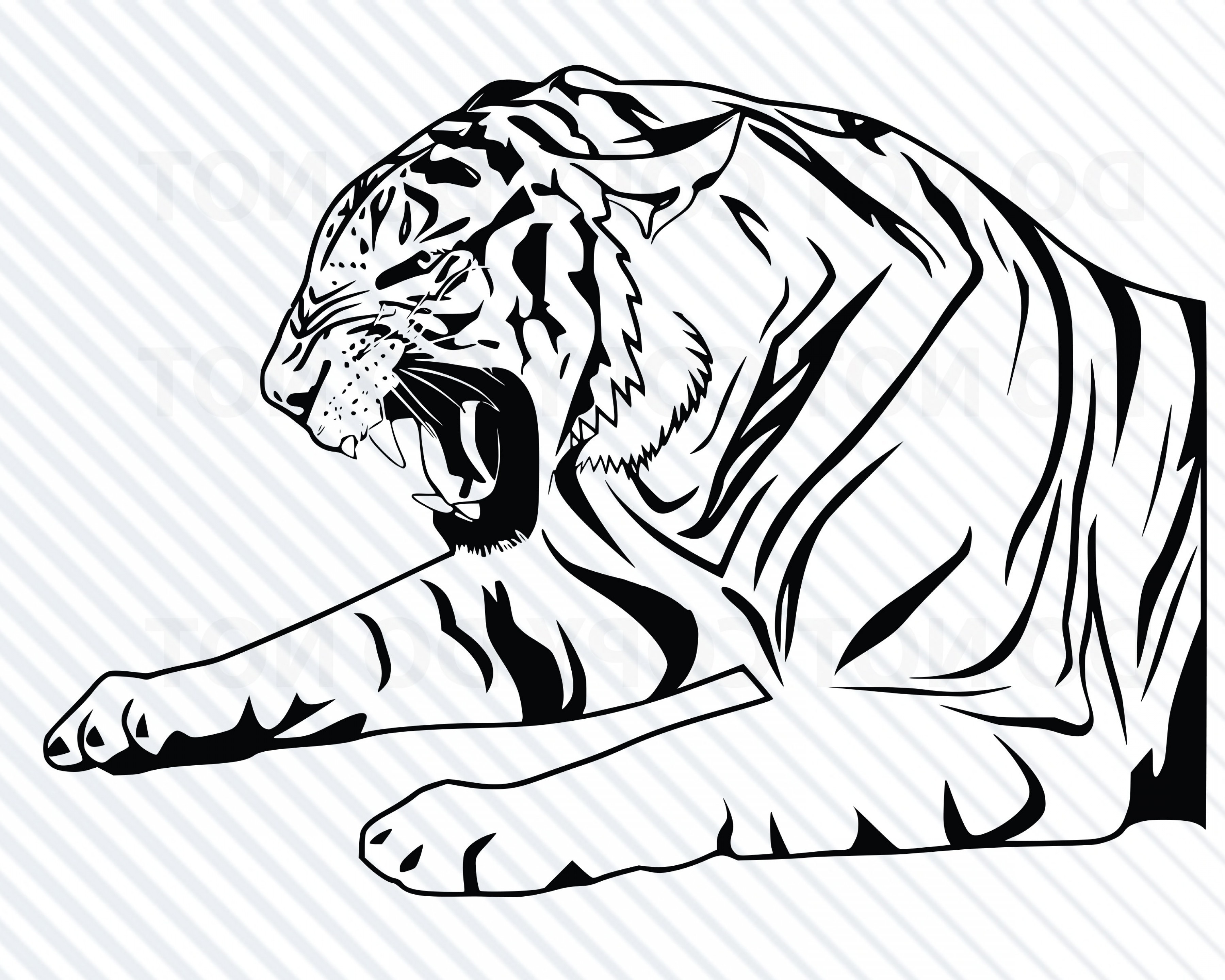 Вектор Тигр Рисунок Новый Год Telegraph