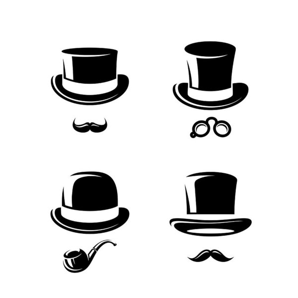 Top Hat Vector Art at Collection of Top Hat Vector
