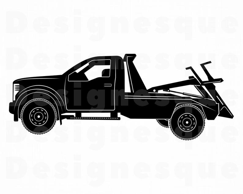 Tow Truck Clip Art Vector at Collection of Tow Truck