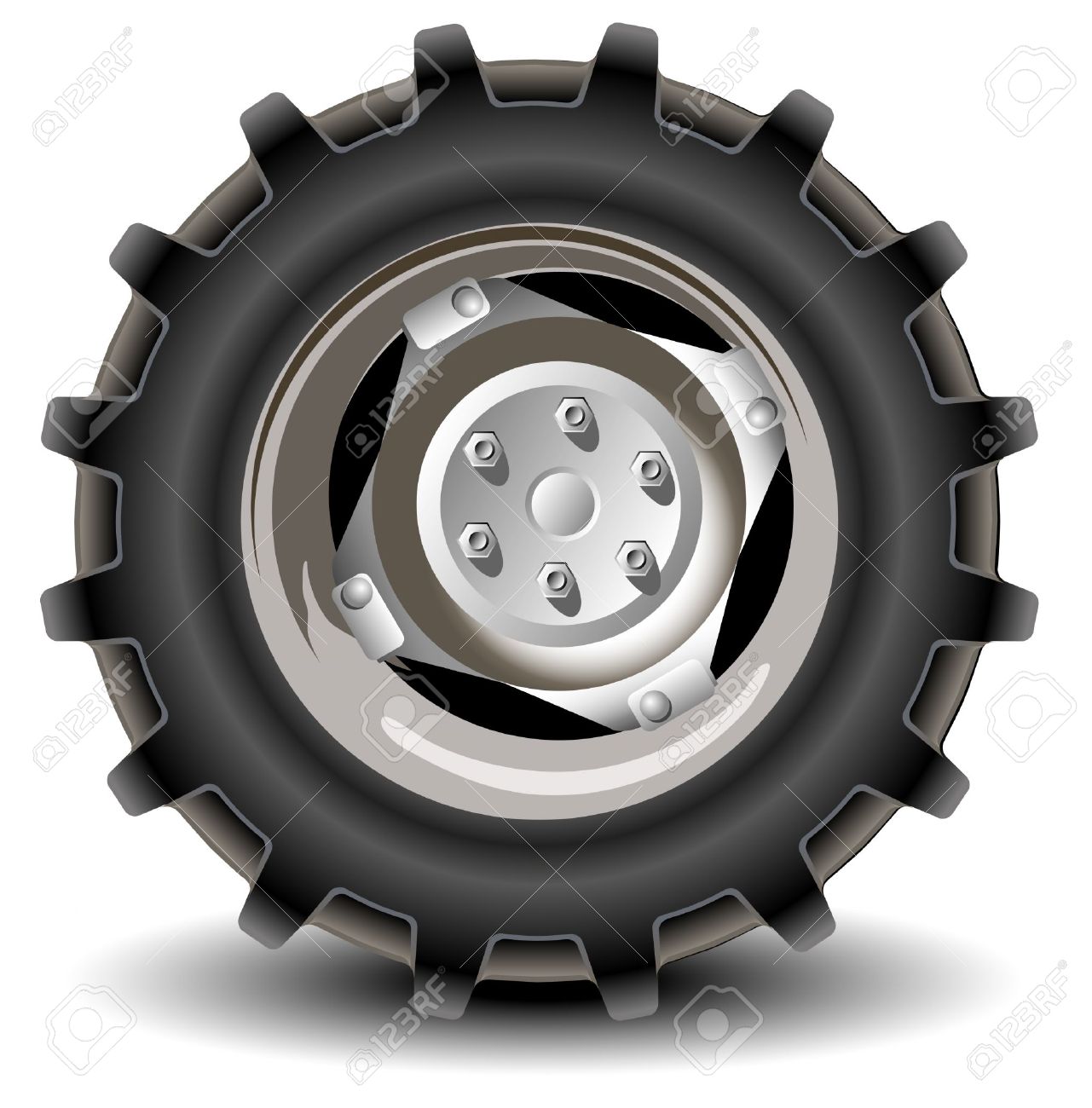 Tractor Tire Vector at Collection of Tractor Tire
