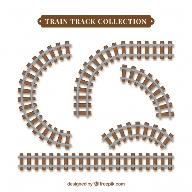 Train Track Vector at Collection of Train Track