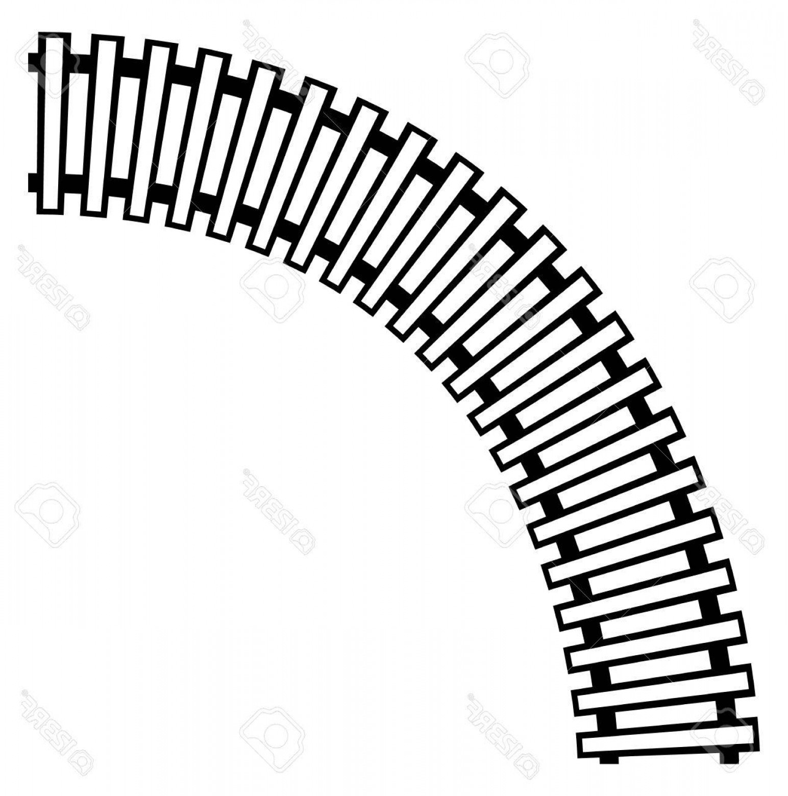 Train Track Vector at Collection of Train Track
