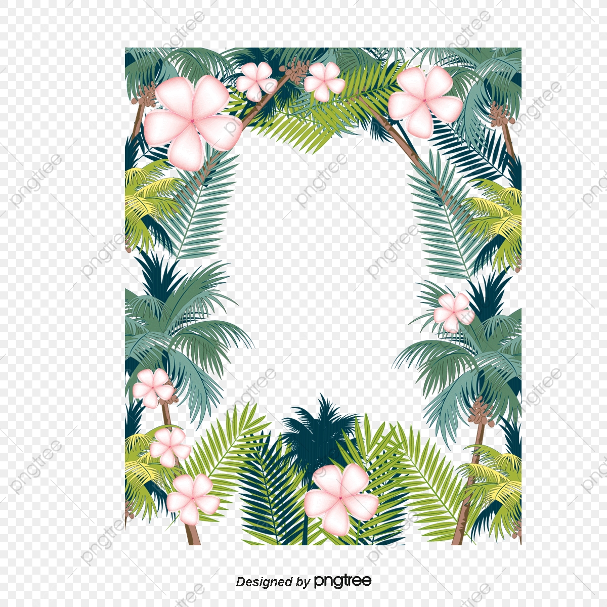 Tropical Border Vector at Collection of Tropical
