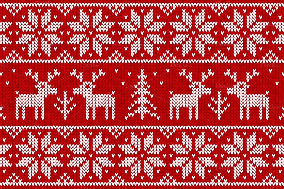 Ugly Christmas Sweater Pattern Vector at Collection