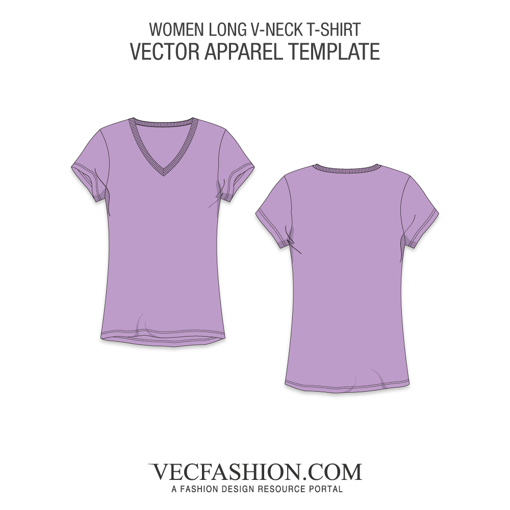 V Neck Shirt Template Vector at Collection of V Neck