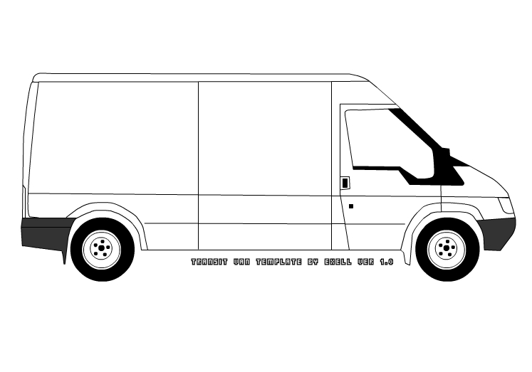 Van Template Vector at Collection of Van Template