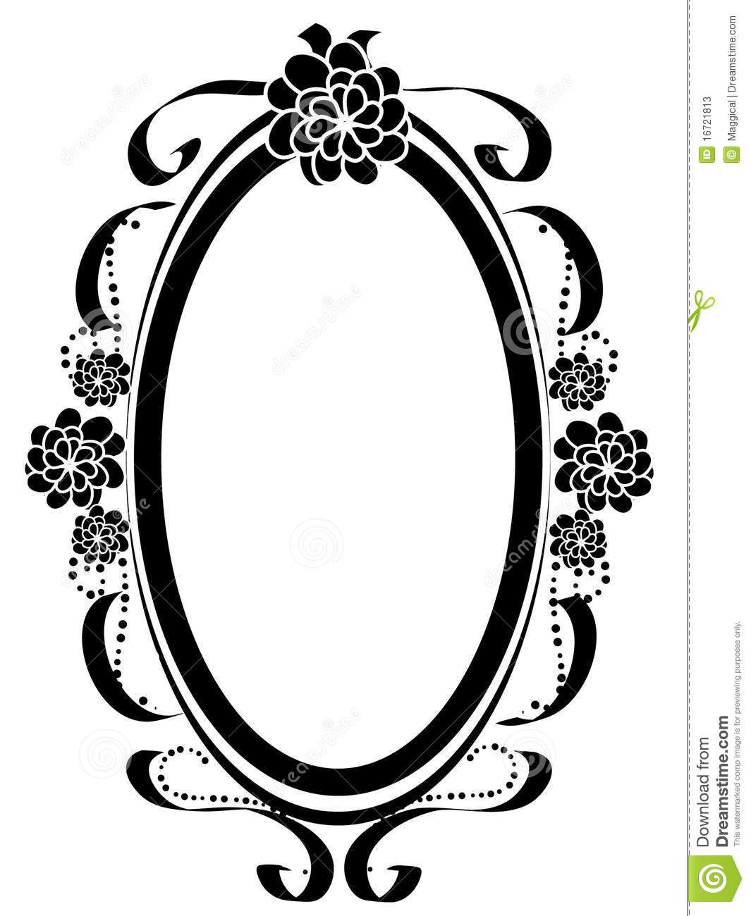 Vintage Oval Frame Vector at Collection of Vintage