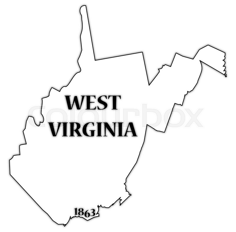 West Virginia Outline Vector at Collection of West