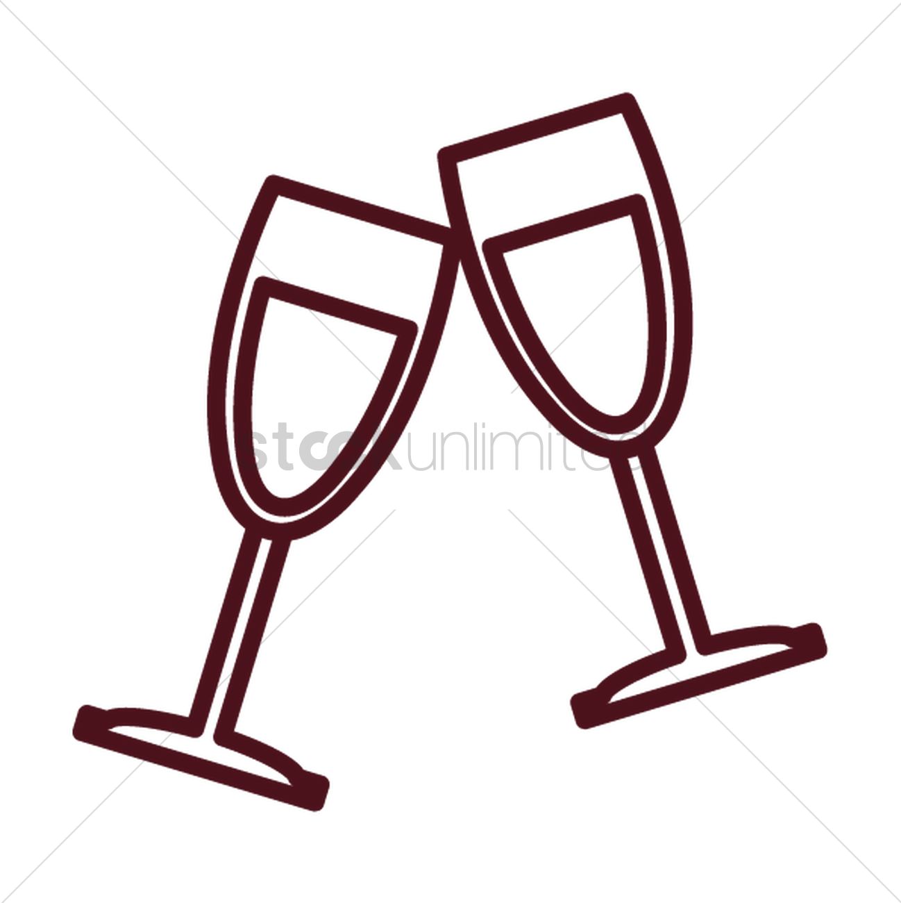 Wine Glass Outline Vector at Collection of Wine Glass Outline Vector free for
