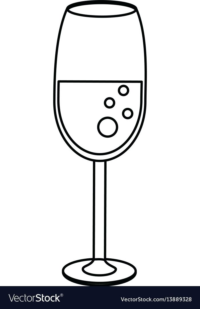 Wine Glass Outline Vector at Collection of Wine Glass Outline Vector free for