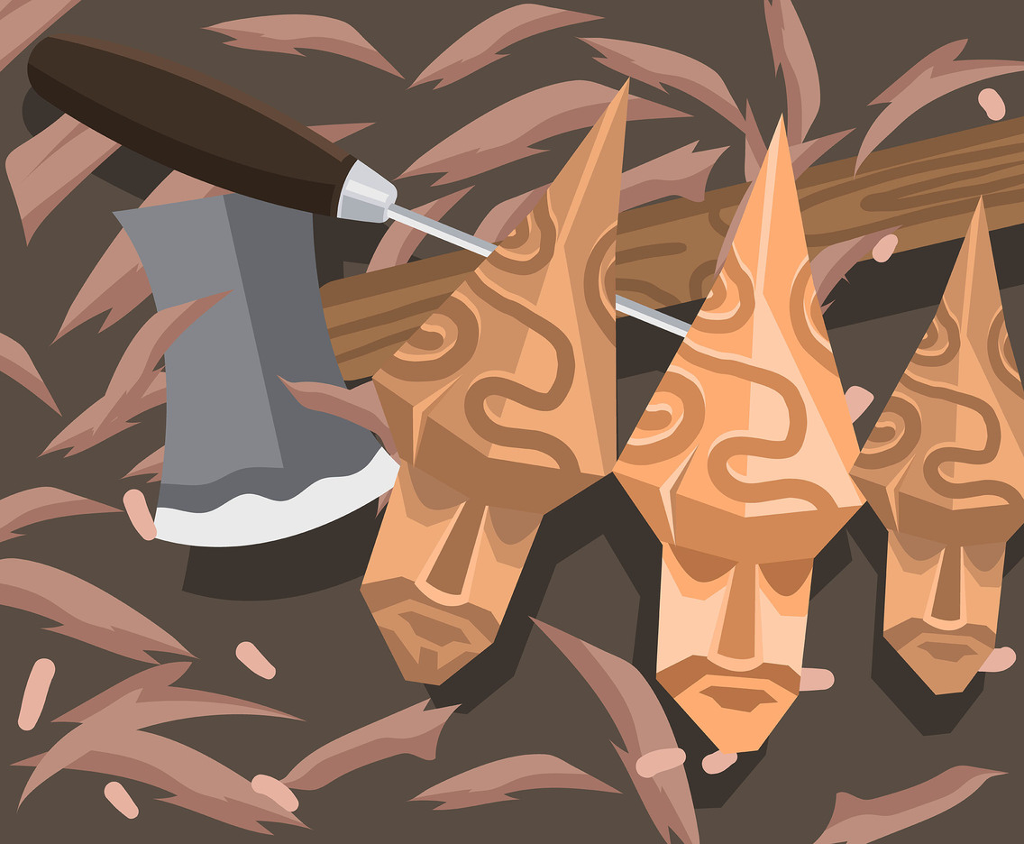 Wood Carving Vector at Collection of Wood Carving