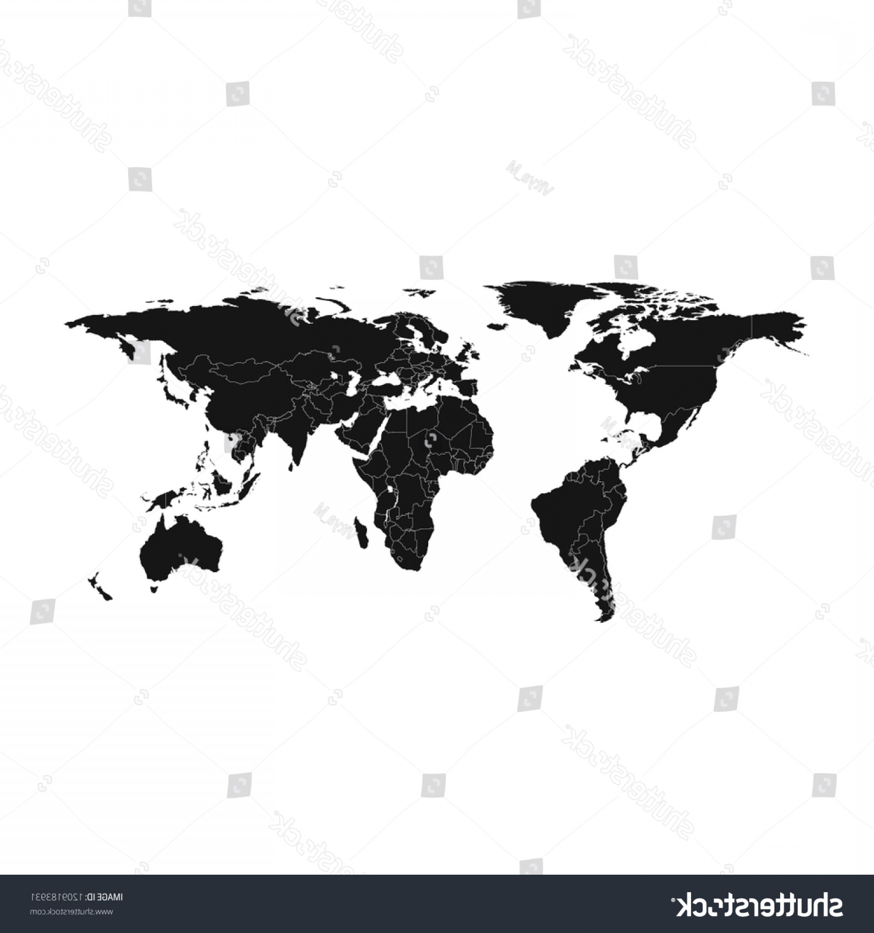 World Map Flat Vector at Vectorified.com | Collection of World Map Flat