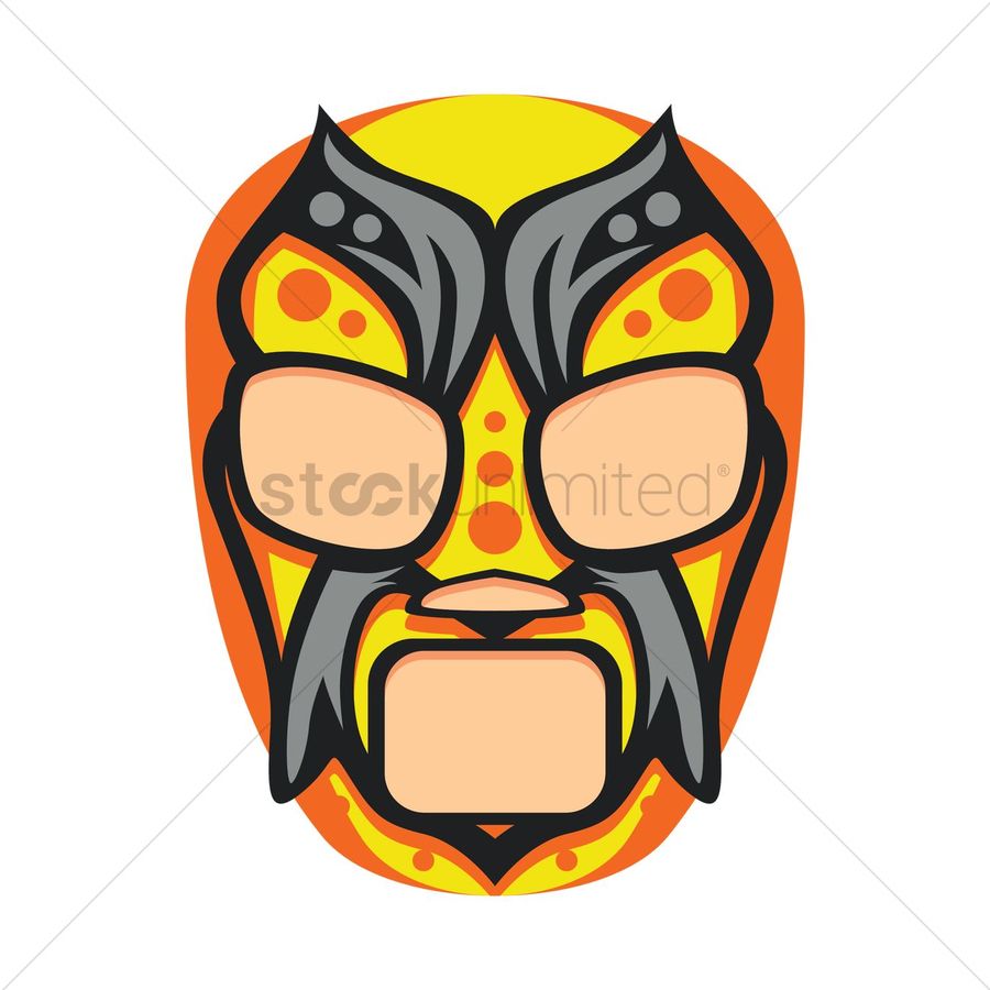 Wrestling Mask Vector at Collection of Wrestling Mask
