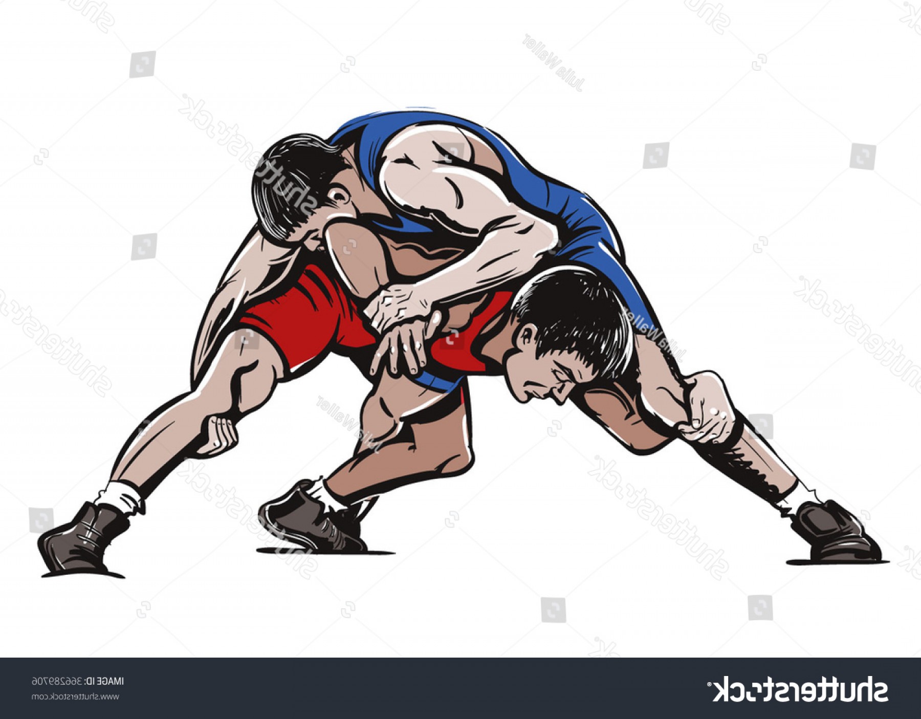 Wrestling Vector Art at Collection of Wrestling