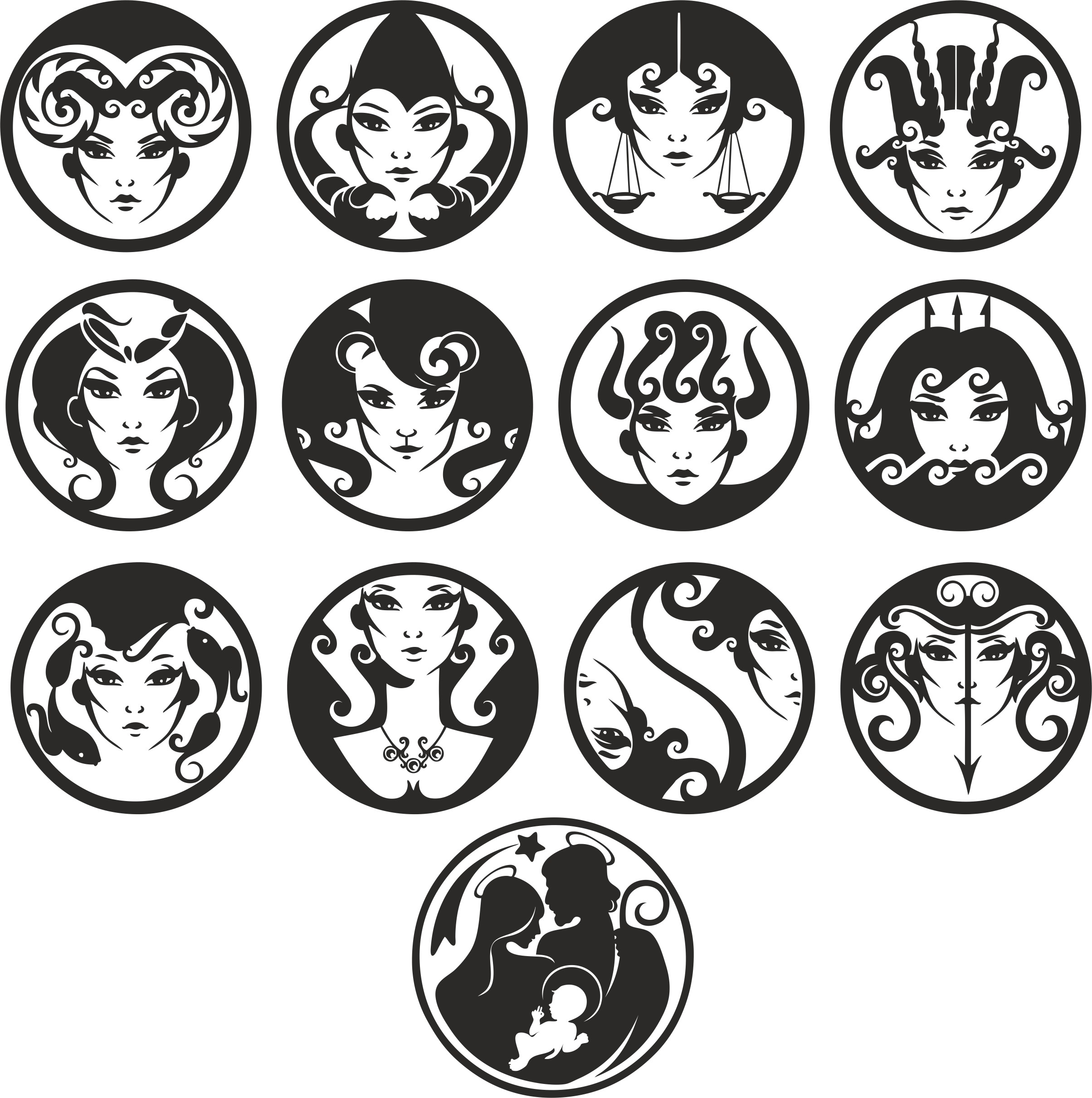 Zodiac Vector at Collection of Zodiac Vector free for