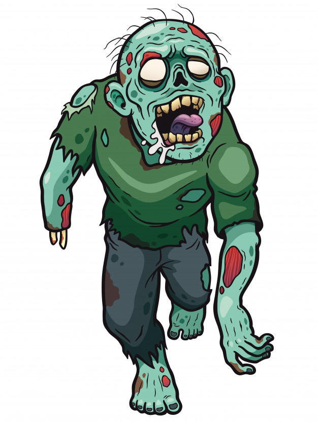 Zombie Cartoon Vector at Collection of Zombie Cartoon