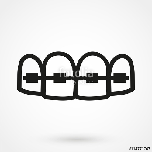 Braces Icon at Collection of Braces Icon free for