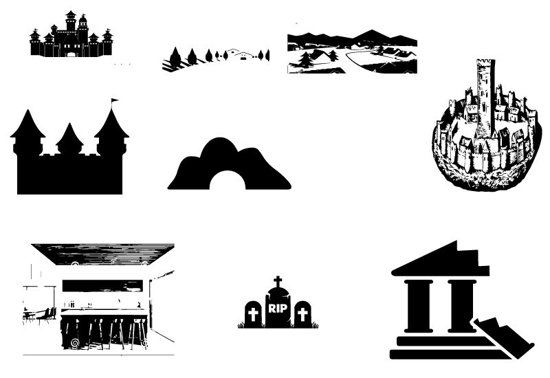 Castle Map Icon at Collection of Castle Map Icon free