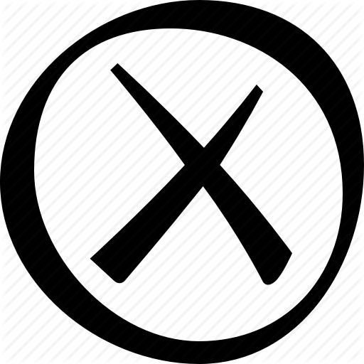 Cross Out Icon at Collection of Cross Out Icon free