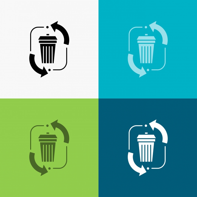 45 Disposal icon images at
