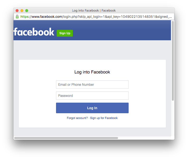 Facebook Login Icon at Collection of Facebook Login