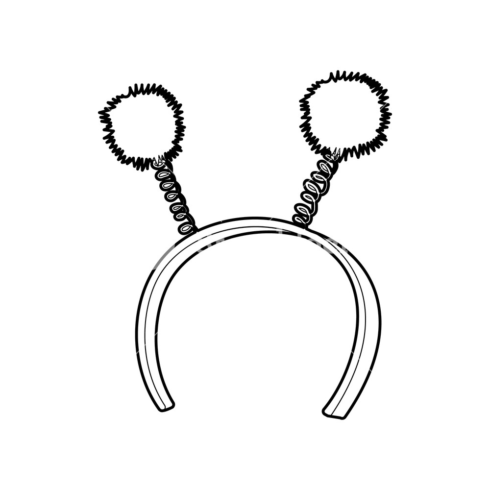 Headbands Colouring Pages Sketch Coloring Page