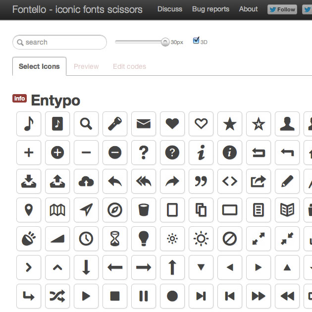Icon Font Generator at Collection of Icon Font