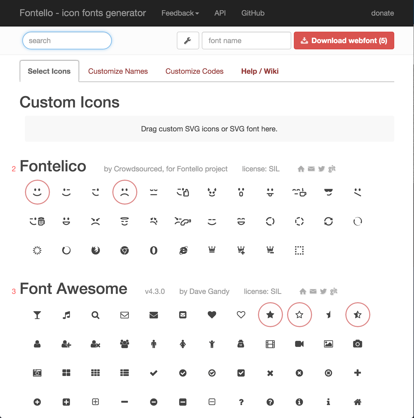 Icon Font Generator at Collection of Icon Font