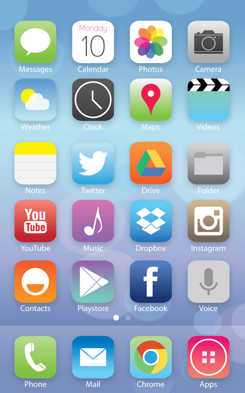 Ios 7 Icon Pack at Collection of Ios 7