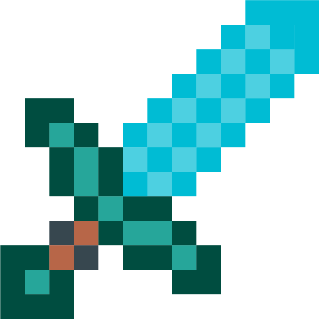 Minecraft Diamond Sword Icon at