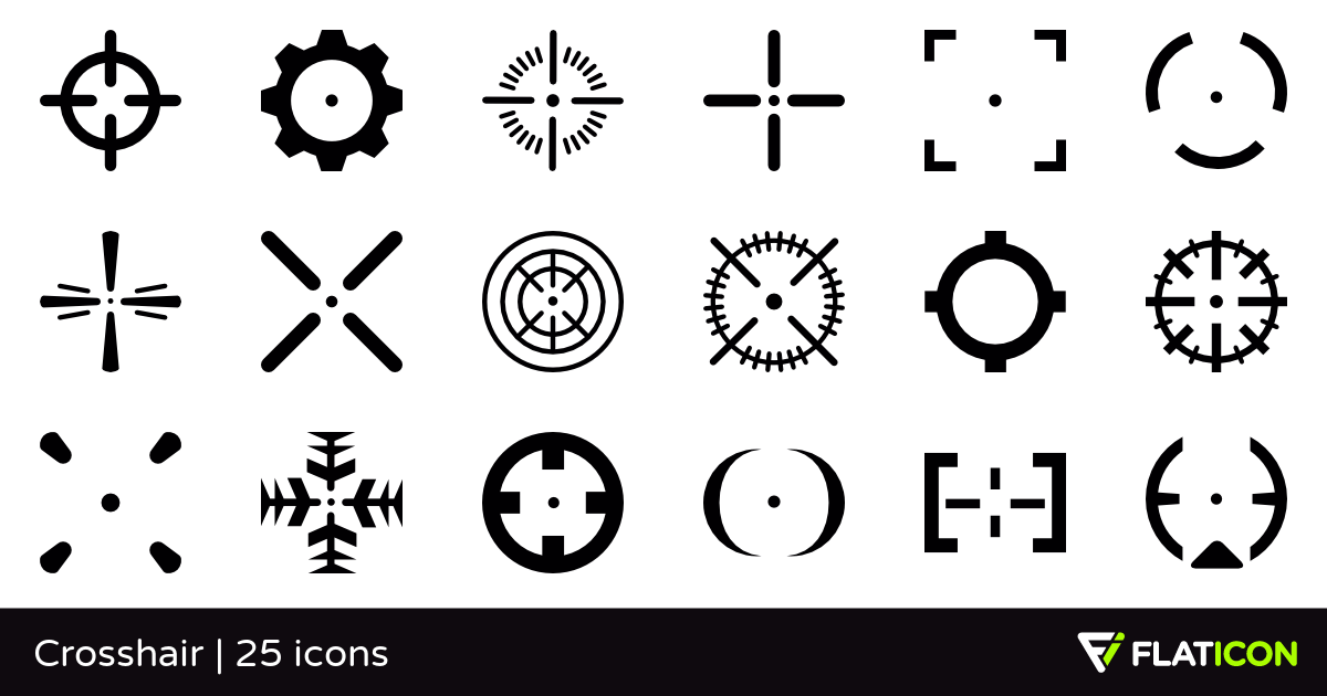 73 Crosshair icon images at