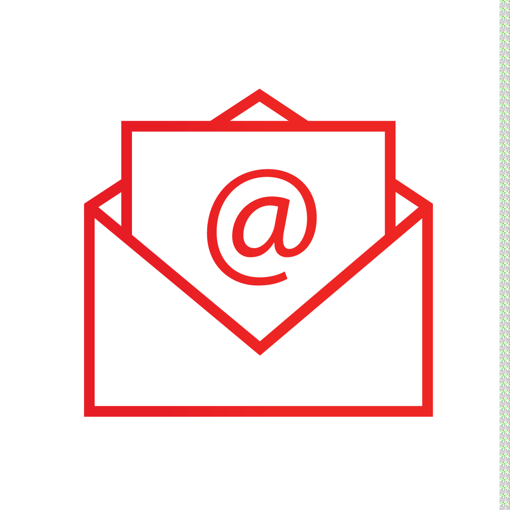 Red Email Icon at Collection of Red Email Icon free