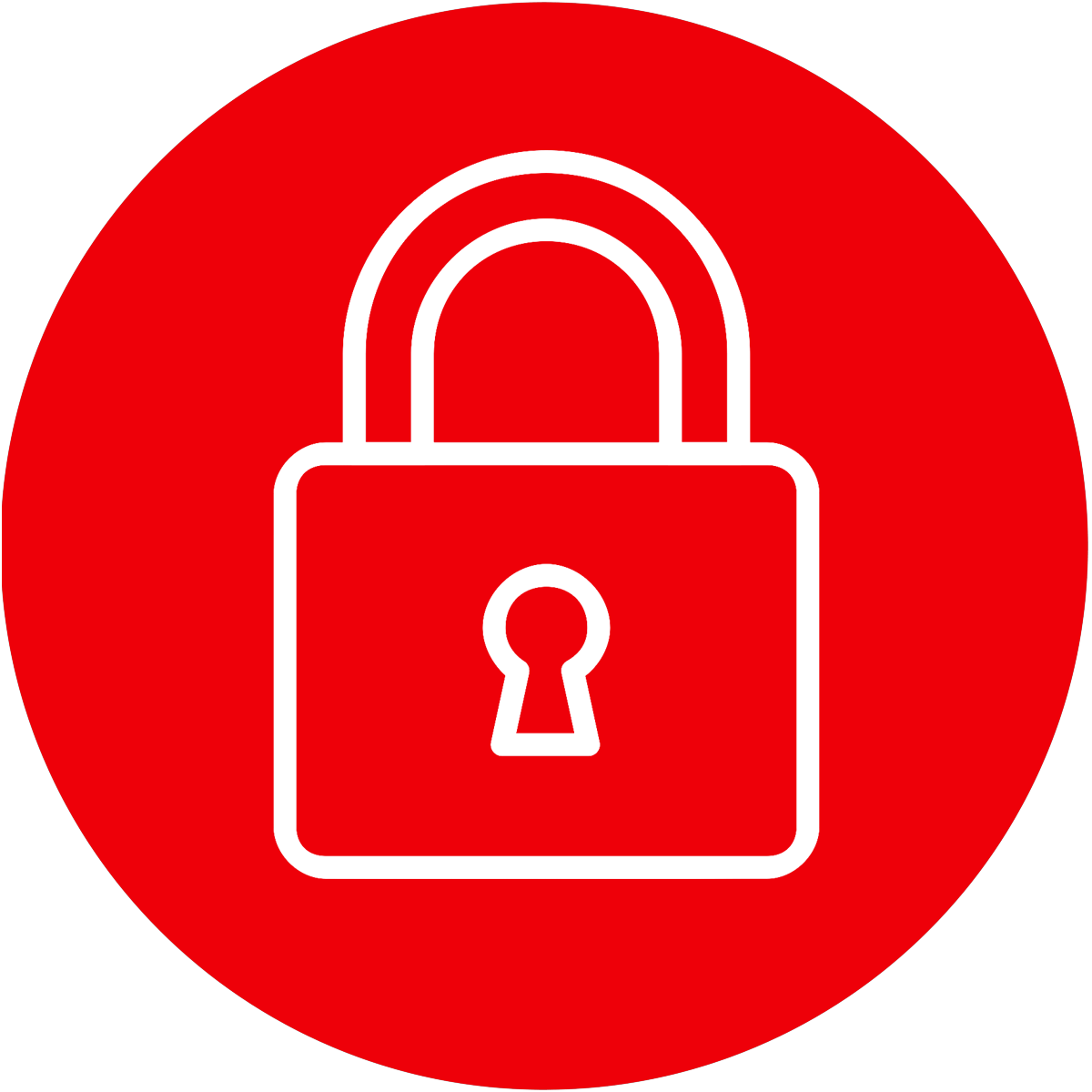 Red Lock Icon at Collection of Red Lock Icon free for