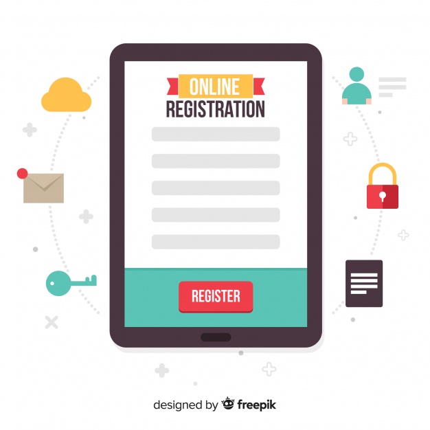 Register Online Icon at Collection of Register Online