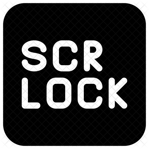 Scroll Lock Icon at Collection of Scroll