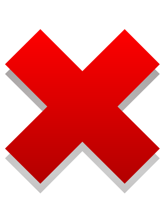 Small Red X Icon at Collection of Small Red X Icon