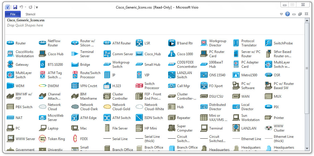 Visio Network Icon at Collection of Visio Network