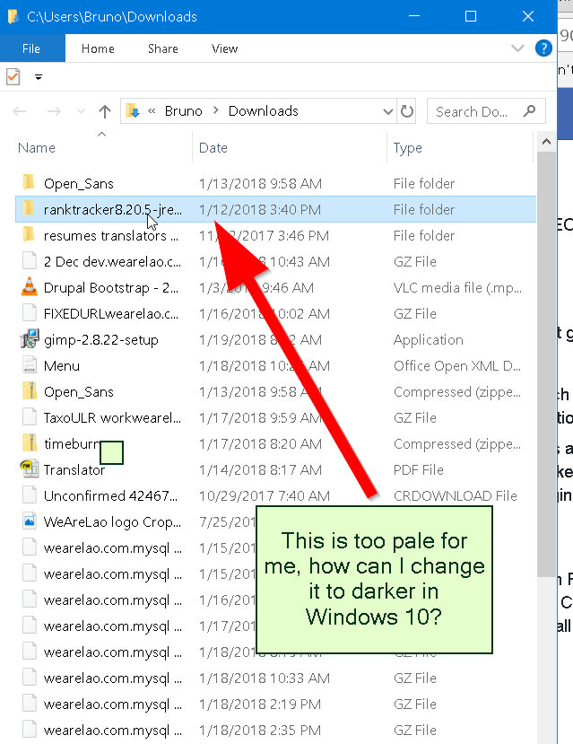 Change selected text color in windows 10 texasvlero