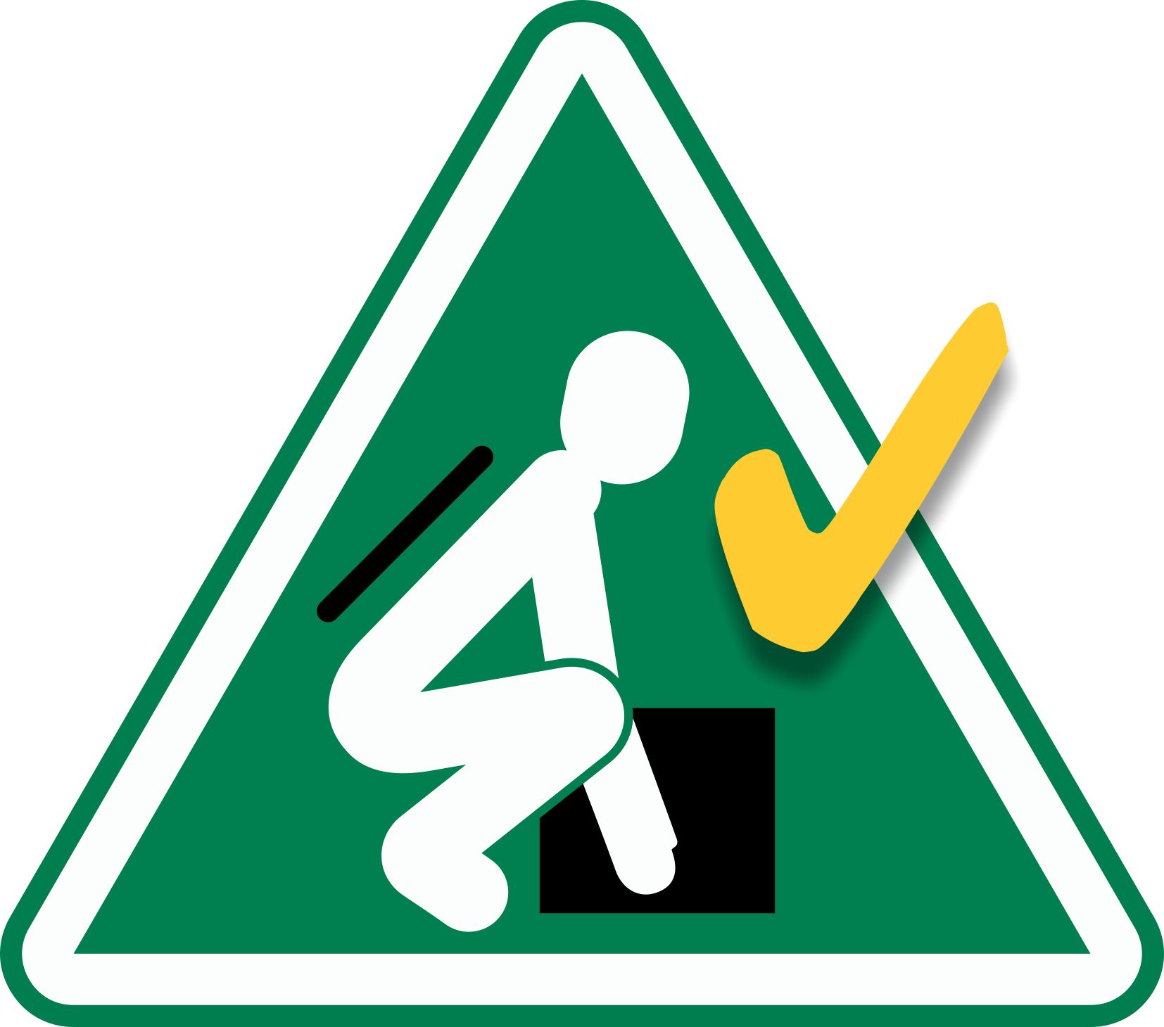 Workplace Safety Icon at Collection of Workplace