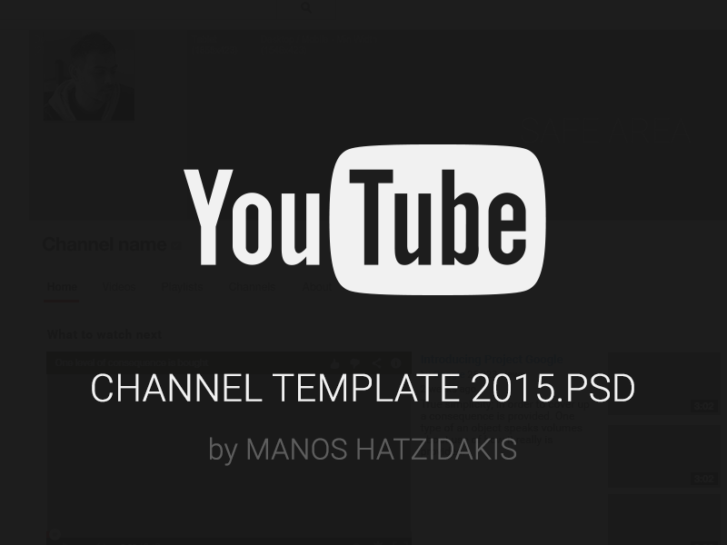 Youtube Channel Icon Template at Collection of