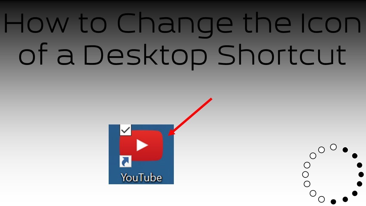 How to create a shortcut on desktop YouTube