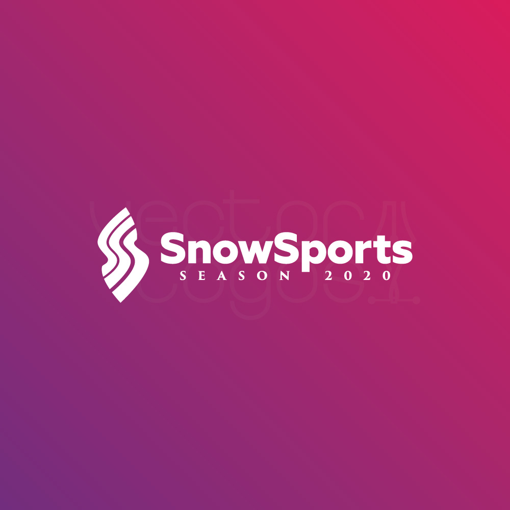 SnowSports Season logo design template Readymade logos for sale