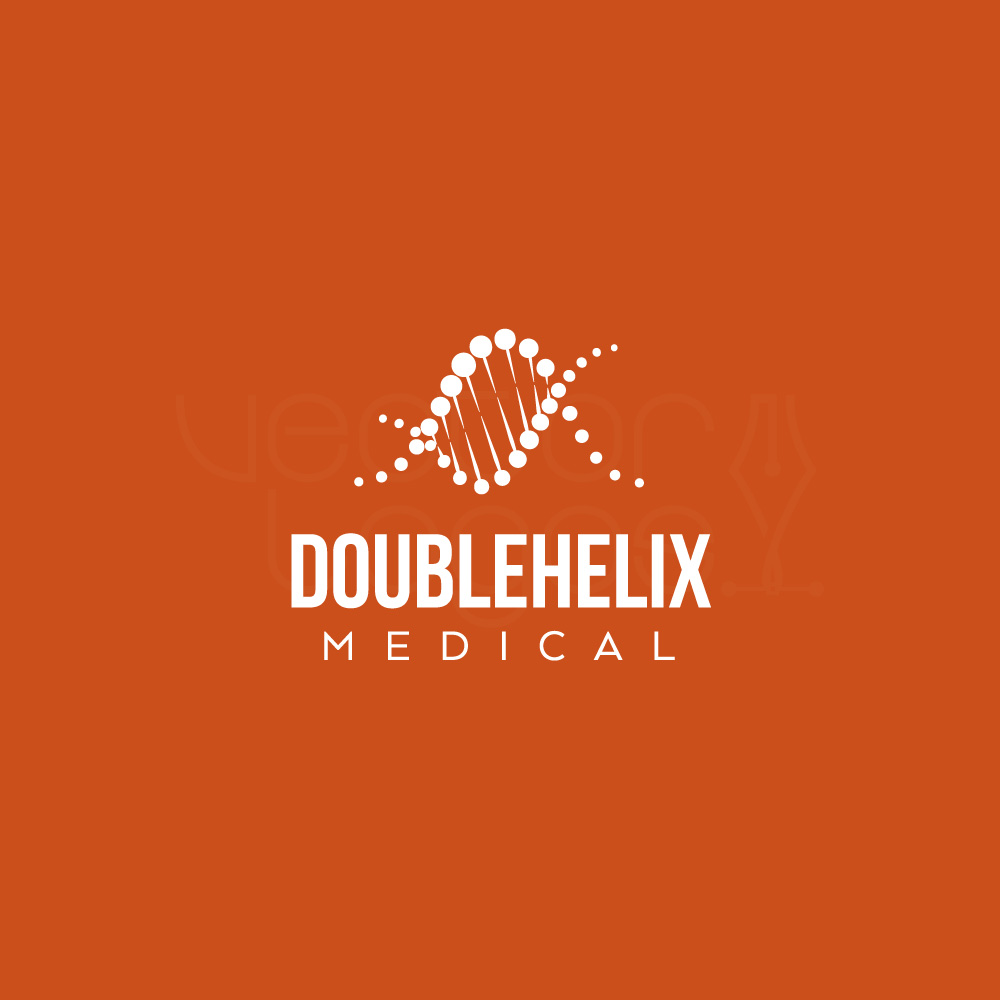 Double Helix Medical logo design template Readymade logos for sale