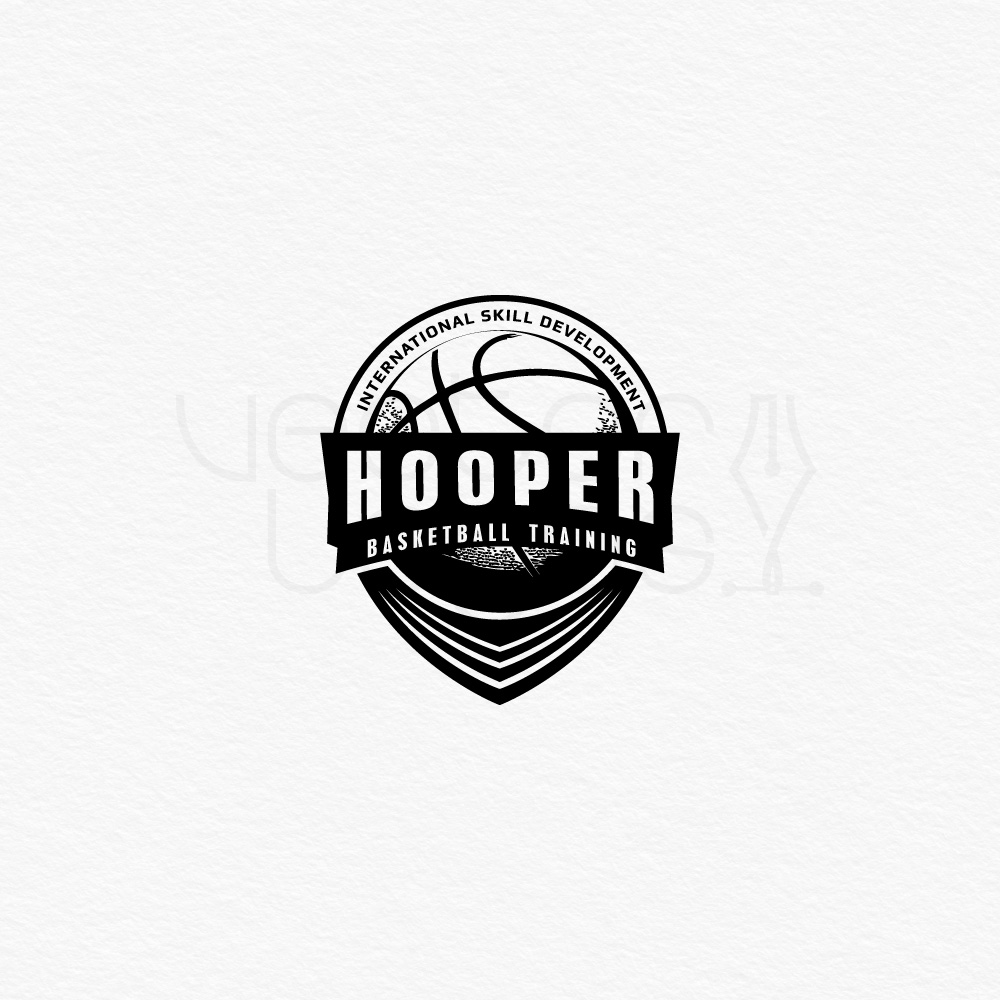 Hooper Basketball logo design template Readymade logos for sale