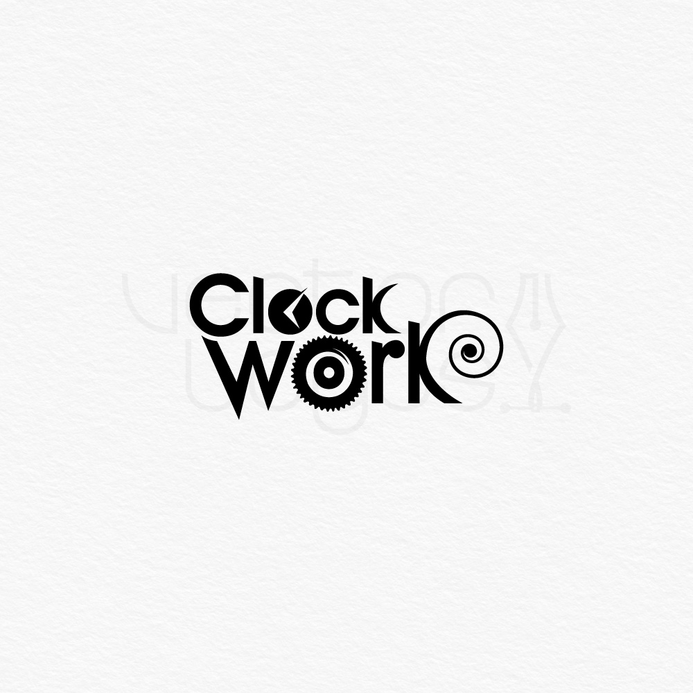 Clockwork logo design template Readymade logos for sale