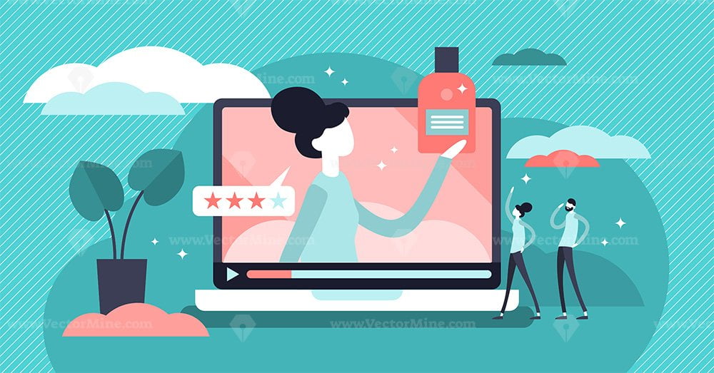 Product review vector illustration VectorMine