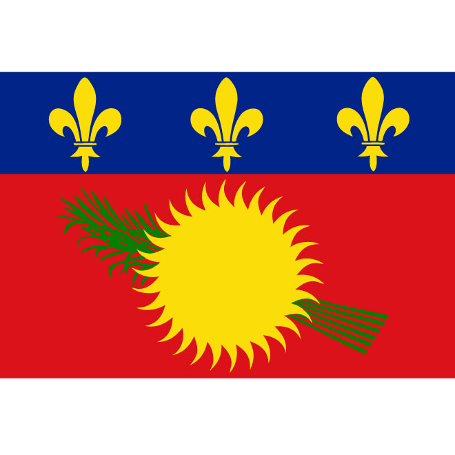 Guadeloupe flag Royalty Free Stock SVG Vector